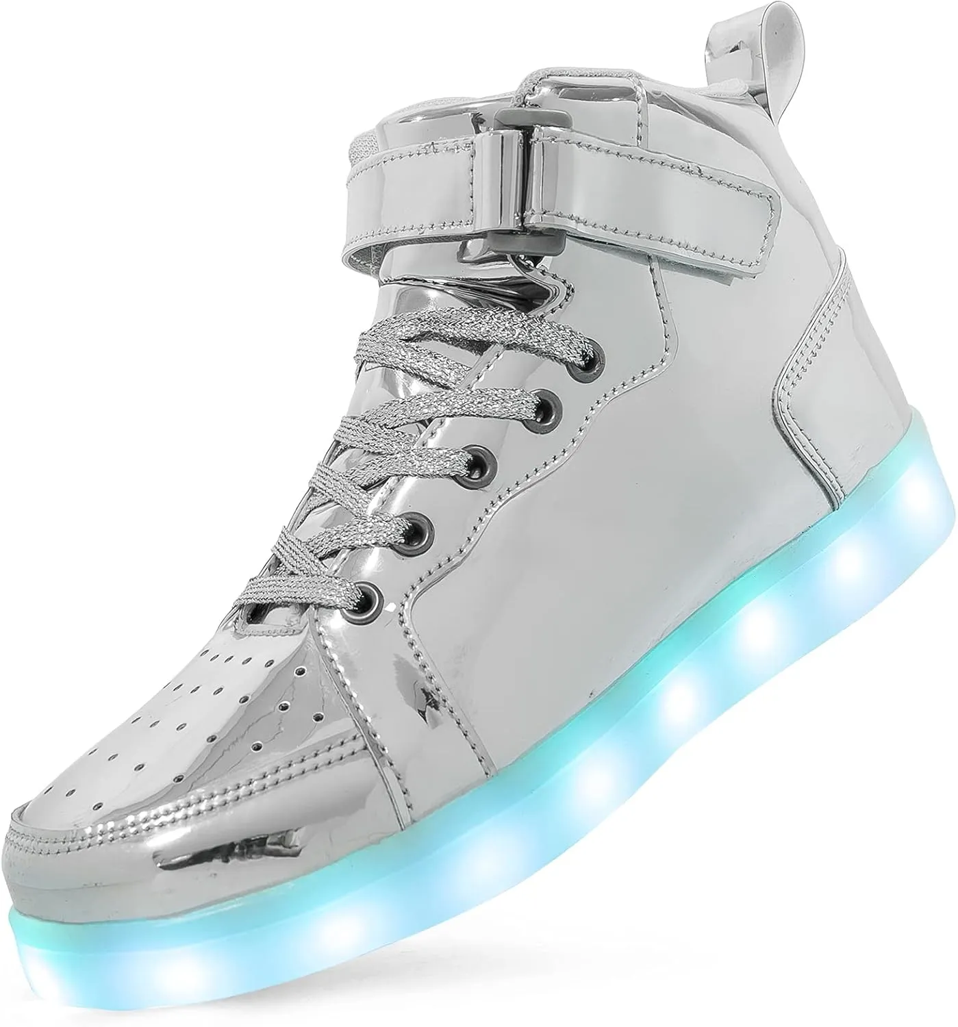 LED Light Up High Top Sneakers Flashing Shoes for Women Men Teens with USB Charging Glowing Luminous Shoes