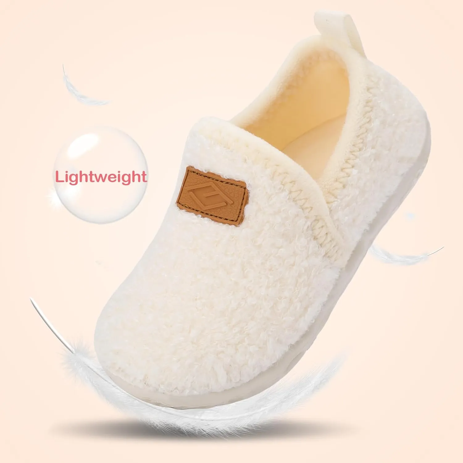 Lefflow Toddler Slippers Boys Girls House Shoes Slip on Baby Sock Shoes Lightweight Outdoor Walking Shoes