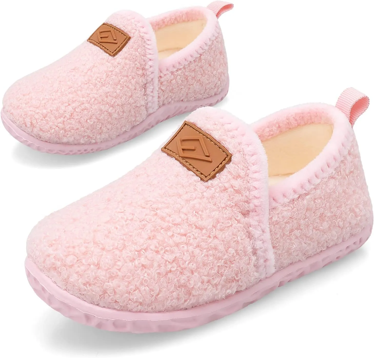 Lefflow Toddler Slippers Boys Girls House Shoes Slip on Baby Sock Shoes Lightweight Outdoor Walking Shoes