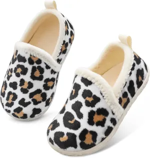 Lefflow Toddler Slippers Boys Girls House Shoes Slip on Baby Sock Shoes Lightweight Outdoor Walking Shoes