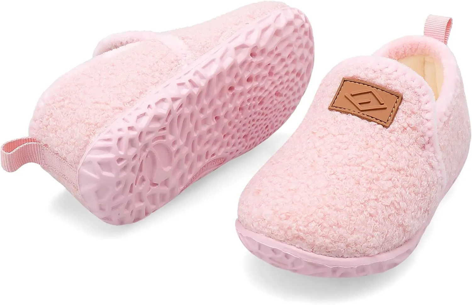 Lefflow Toddler Slippers Boys Girls House Shoes Slip on Baby Sock Shoes Lightweight Outdoor Walking Shoes