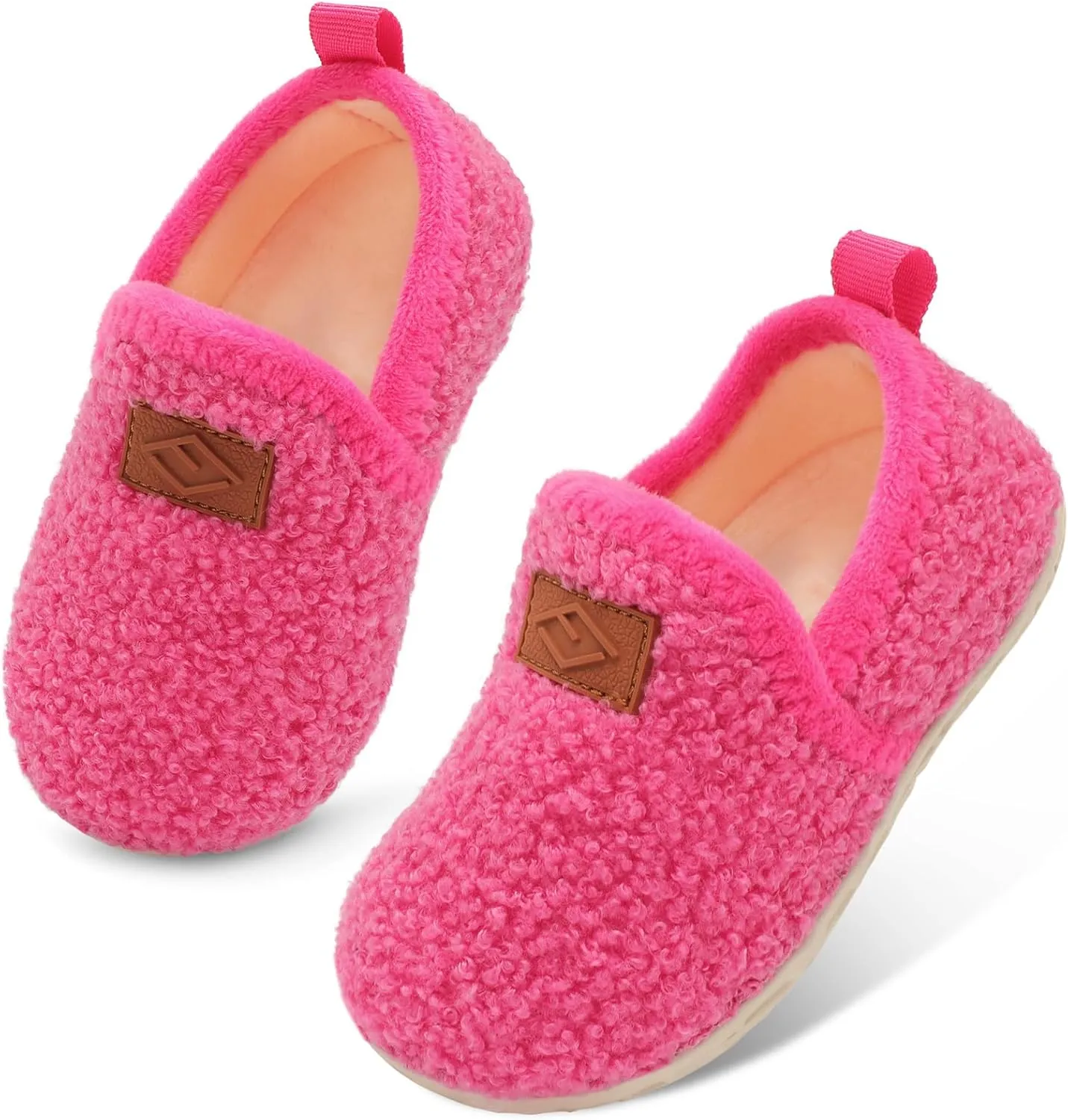 Lefflow Toddler Slippers Boys Girls House Shoes Slip on Baby Sock Shoes Lightweight Outdoor Walking Shoes