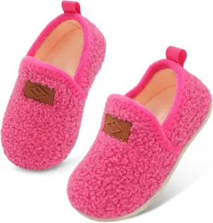 Lefflow Toddler Slippers Boys Girls House Shoes Slip on Baby Sock Shoes Lightweight Outdoor Walking Shoes