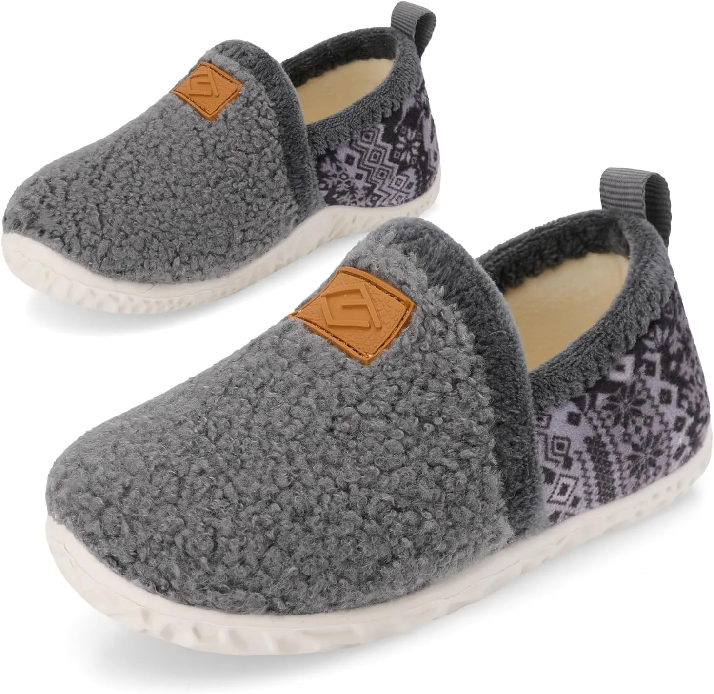 Lefflow Toddler Slippers Boys Girls House Shoes Slip on Baby Sock Shoes Lightweight Outdoor Walking Shoes