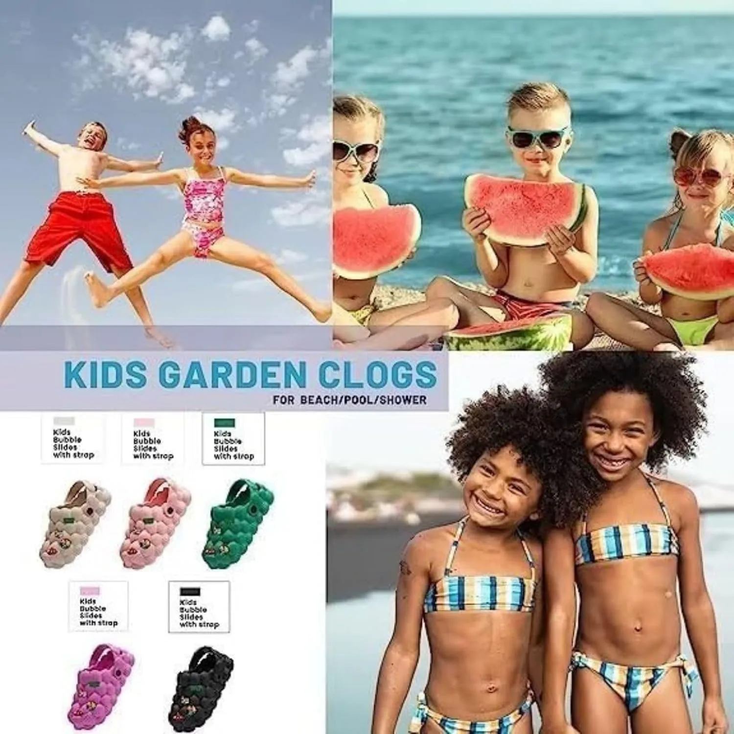 LEPHYON Bubble Slides for Kids Sandals|Golf Ball Slides Shoes|Gargen Clogs Girls|Funny Slippers Boys Comfy Anti-Slip Lightweight Protect Foot