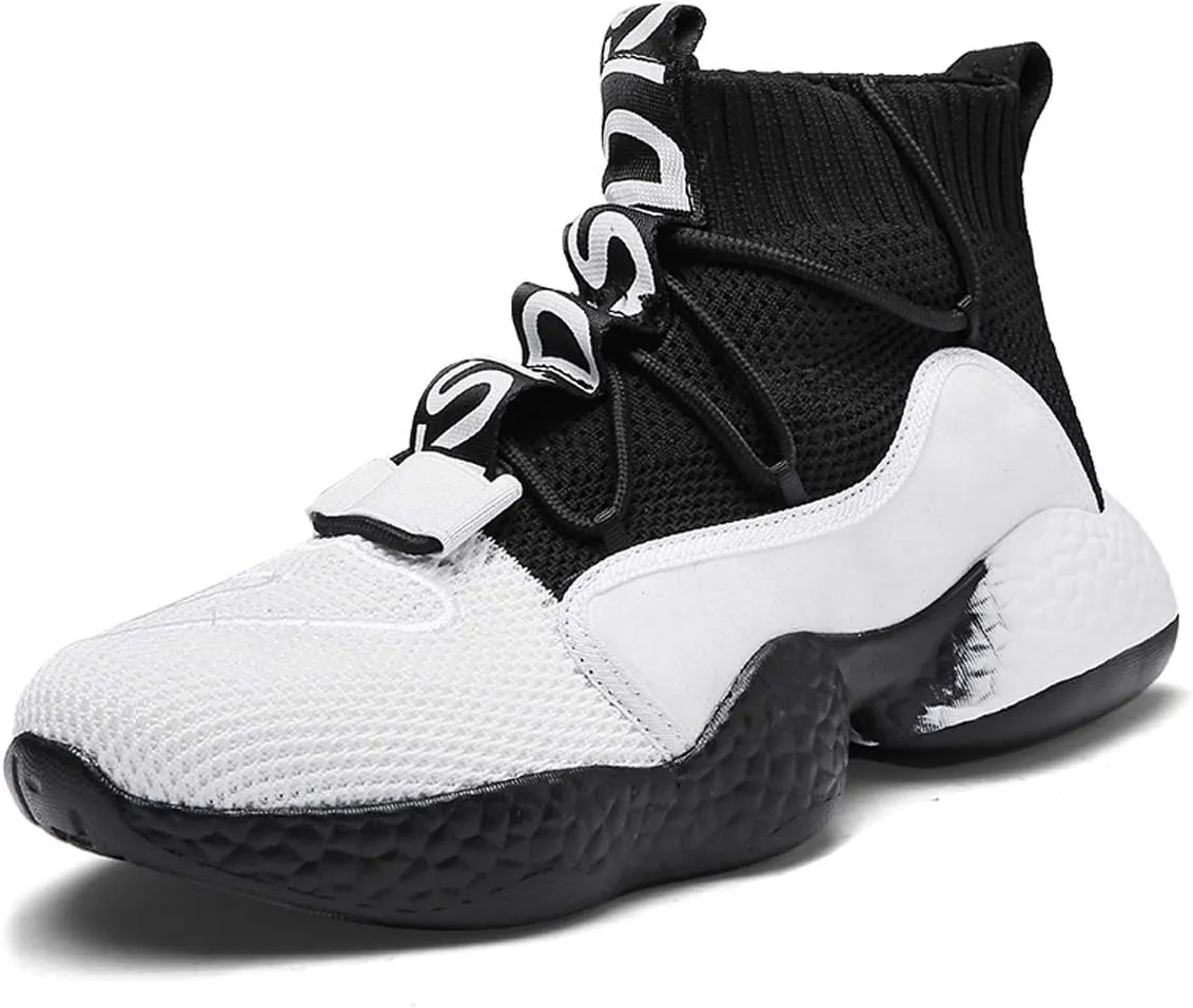 LIBINXIF Women's Men's Upper Light Breathable Fashion Non-Slip Sneakers Comfortable Walking Shoes Couple Shoes Sock Shoes Running Shoes Trainers Shoes Large Shoes