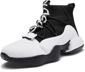 LIBINXIF Women's Men's Upper Light Breathable Fashion Non-Slip Sneakers Comfortable Walking Shoes Couple Shoes Sock Shoes Running Shoes Trainers Shoes Large Shoes