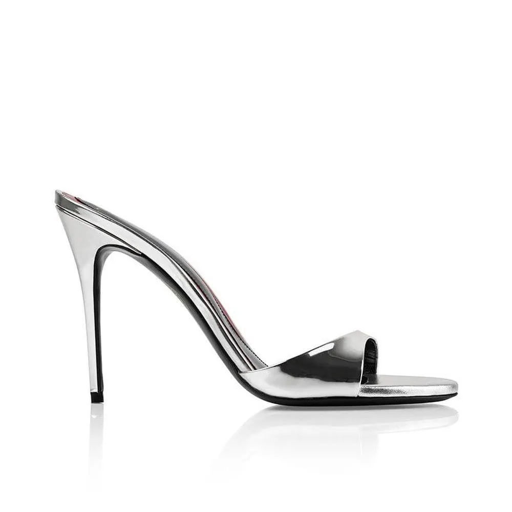 Lidylle 100 Mm Silver Mirror Leather