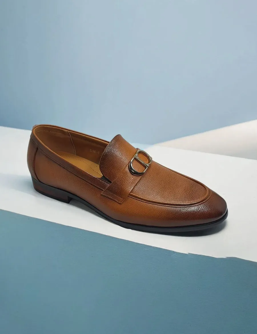Light Brown Leather Formal Shoes
