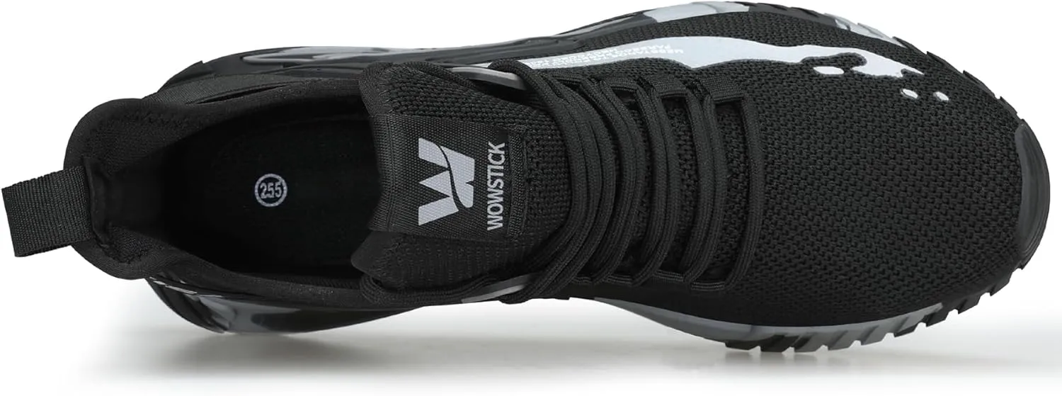 Lightweight Work Safety Steel Toe Sneakers, Durable Breathable Light Construction Tennis Shoes