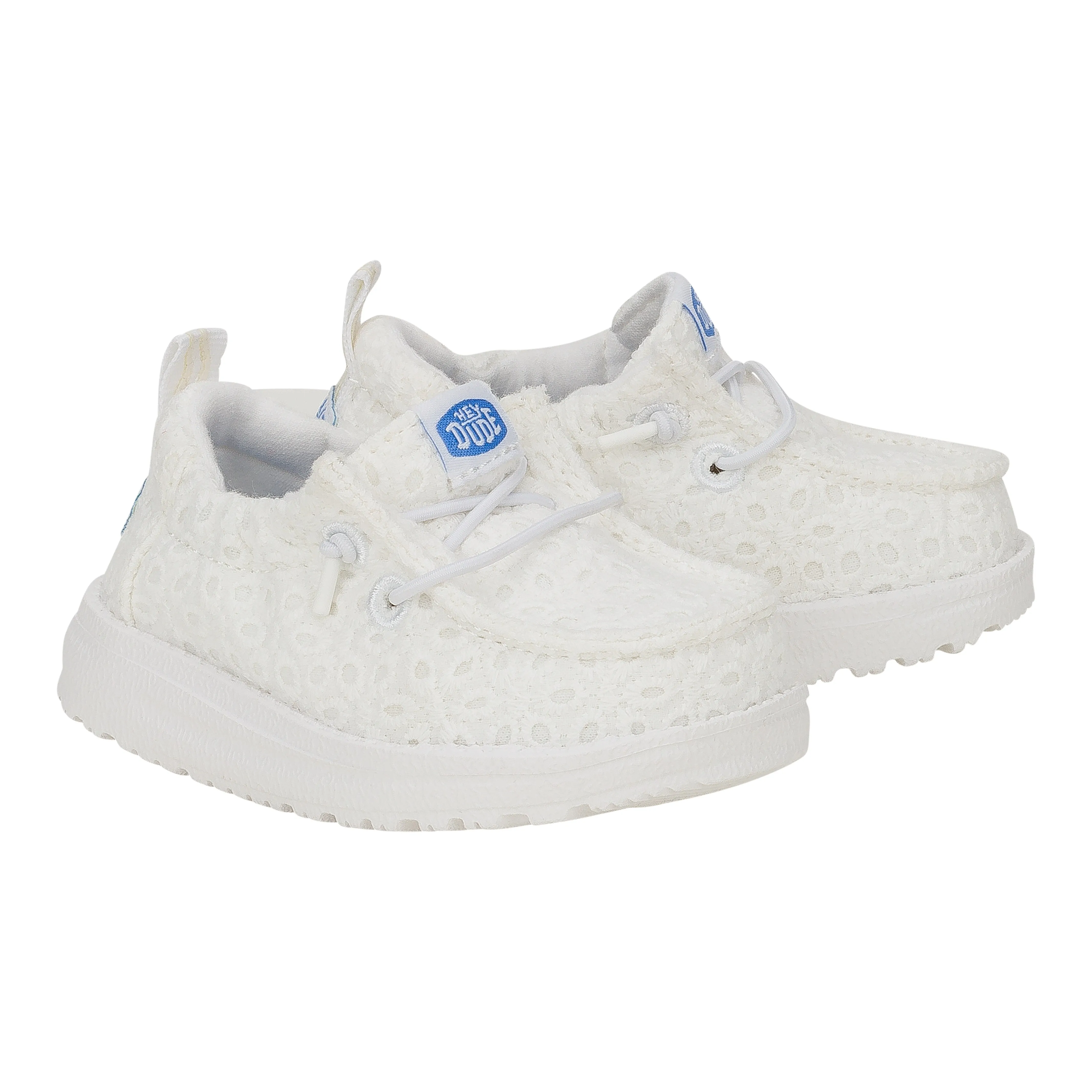 LilDudes Slip On Prints - White