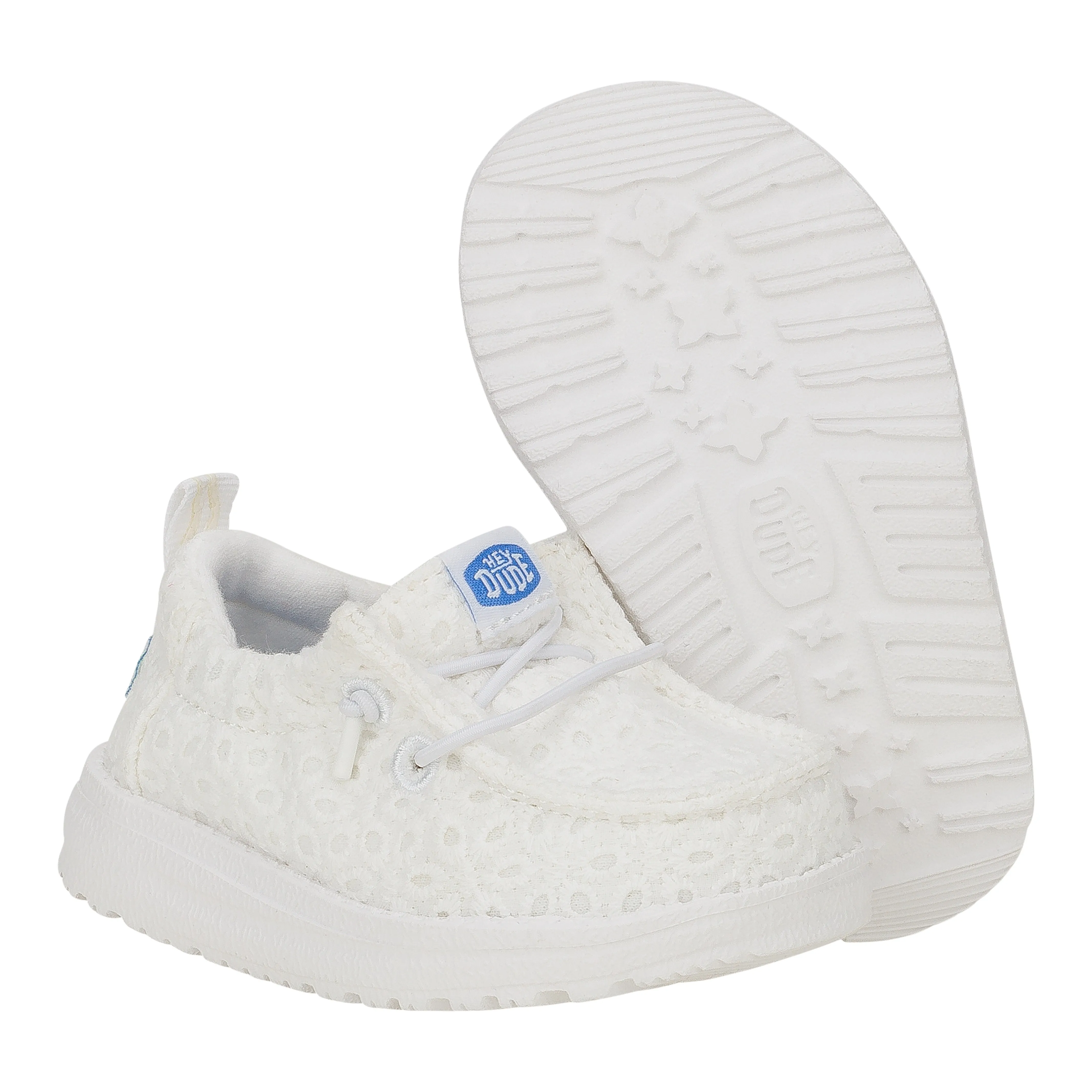 LilDudes Slip On Prints - White