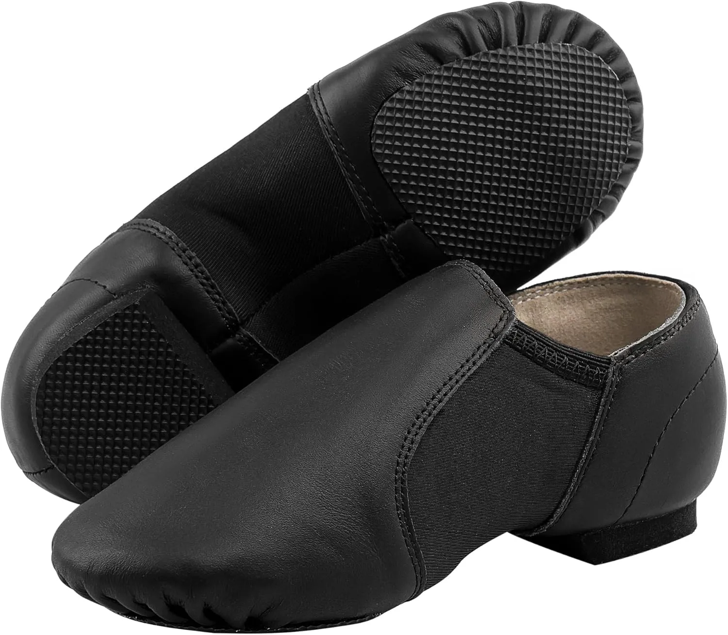 Linodes Leather Jazz Shoe Slip On for Girls and Boys (Toddler/Little Kid/Big Kid)