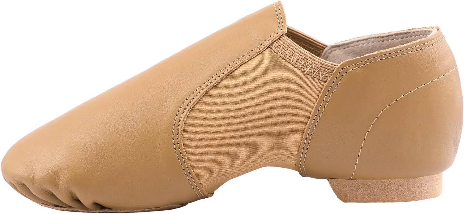 Linodes Leather Jazz Shoe Slip On for Girls and Boys (Toddler/Little Kid/Big Kid)