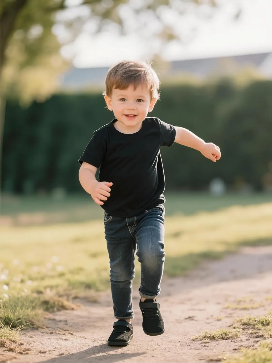 Little/Big Kids Barefoot Shoes Boys Breathable Walking Sneakers Girls Lightweight Wide Toe Box Shoes for Indoor Outdoor