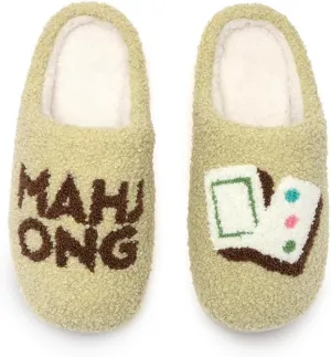 Living Royal Plush Slippers, Cozy Non-Slip Rubber Sole, Soft 100% Polyester, Silly Funny Comfortable Fuzzy Design