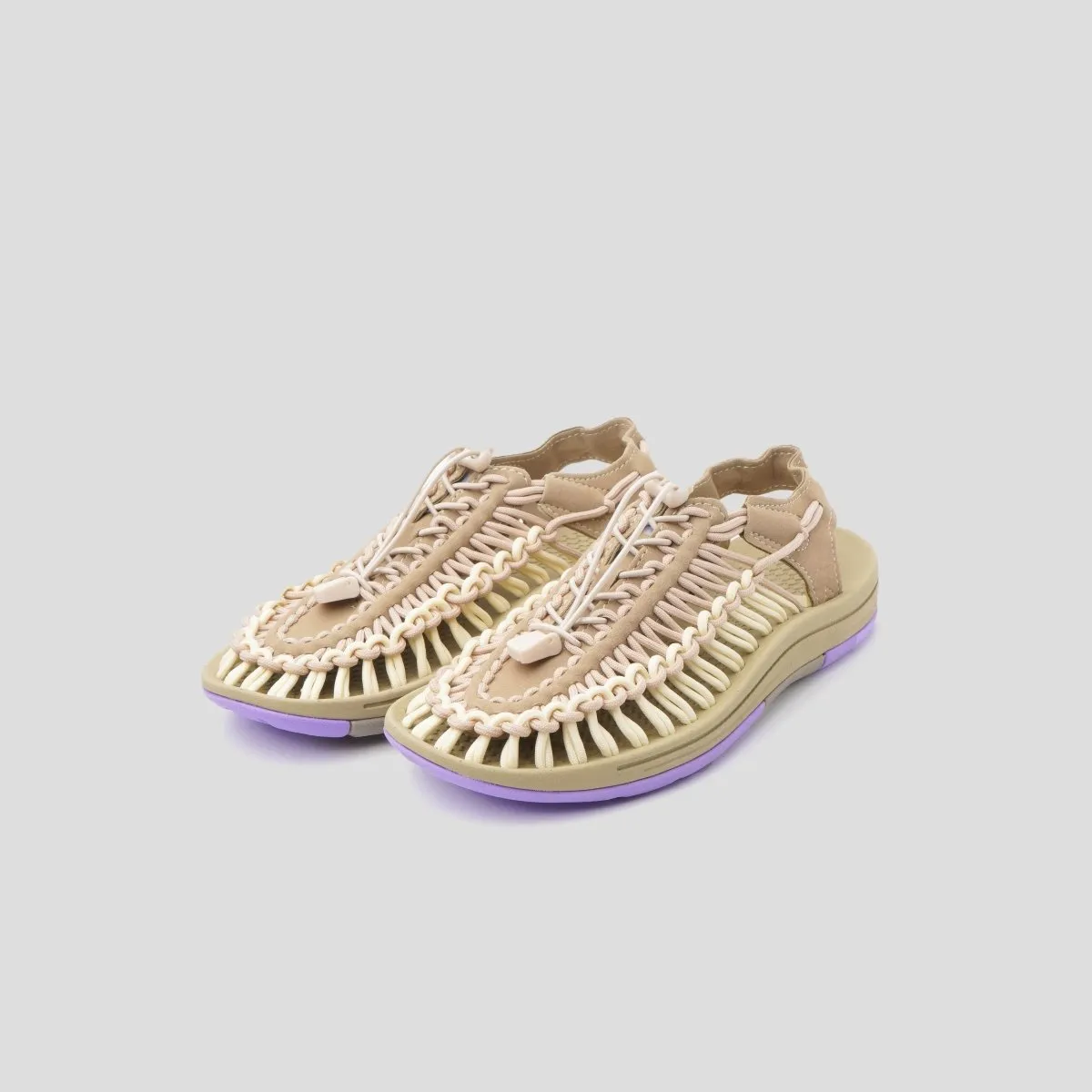 Loom Sandals Women Khaki Purple