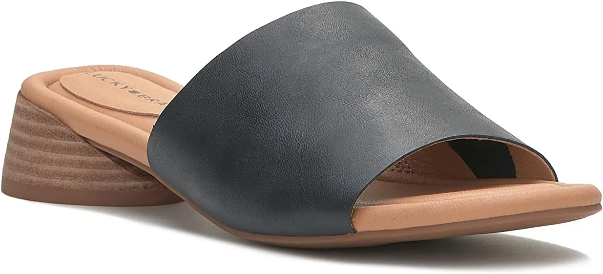 Lucky Brand Women's Raffy Heeled Slide Sandal