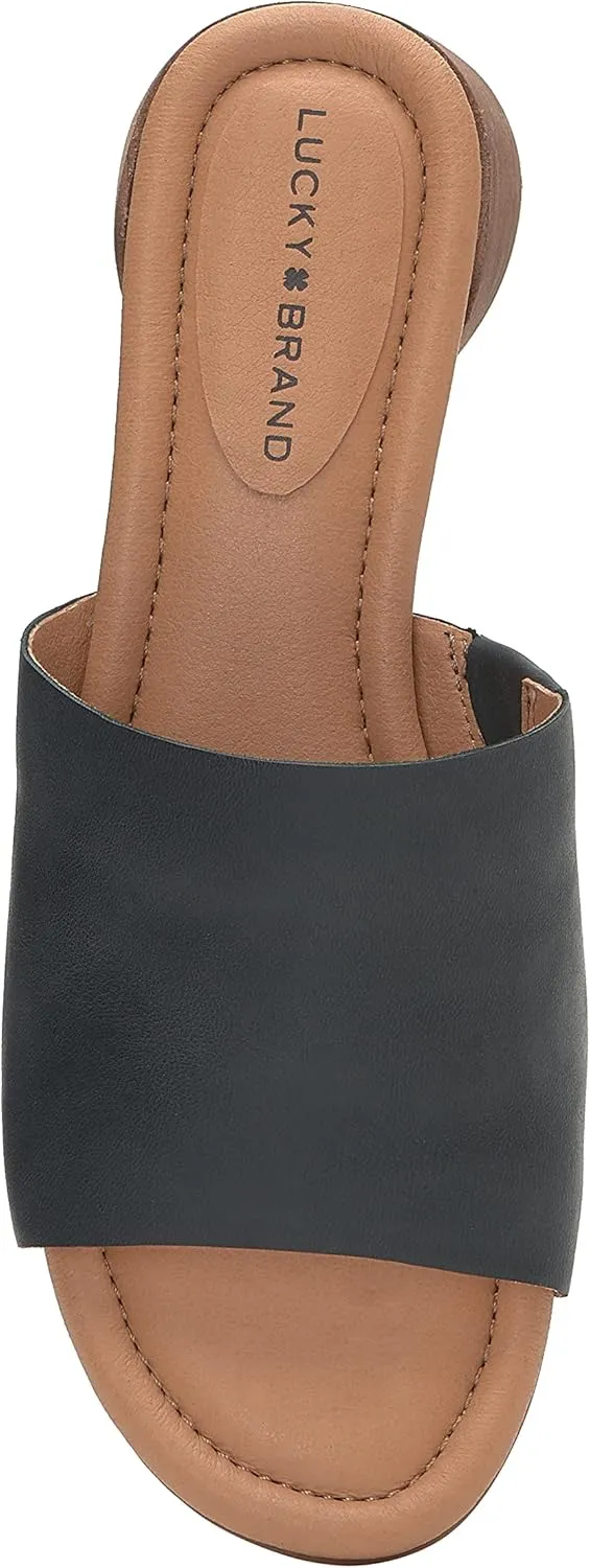 Lucky Brand Women's Raffy Heeled Slide Sandal