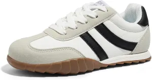 LUCKY STEP Boys Girls Casual Fashion Sneakers Classic Retro Walking Shoes Non Slip Running Trainers for Little Kids