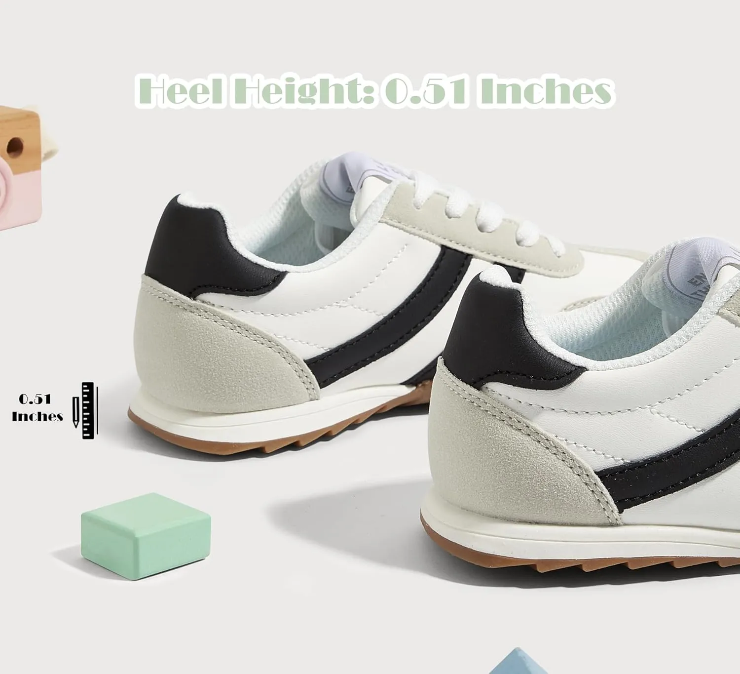 LUCKY STEP Boys Girls Casual Fashion Sneakers Classic Retro Walking Shoes Non Slip Running Trainers for Little Kids