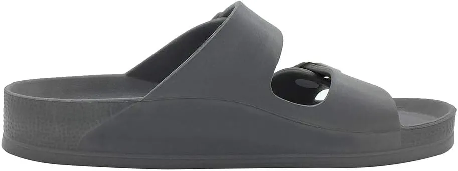 Luffymomo Adjustable Slip on Eva Double Buckle Slides for Mens