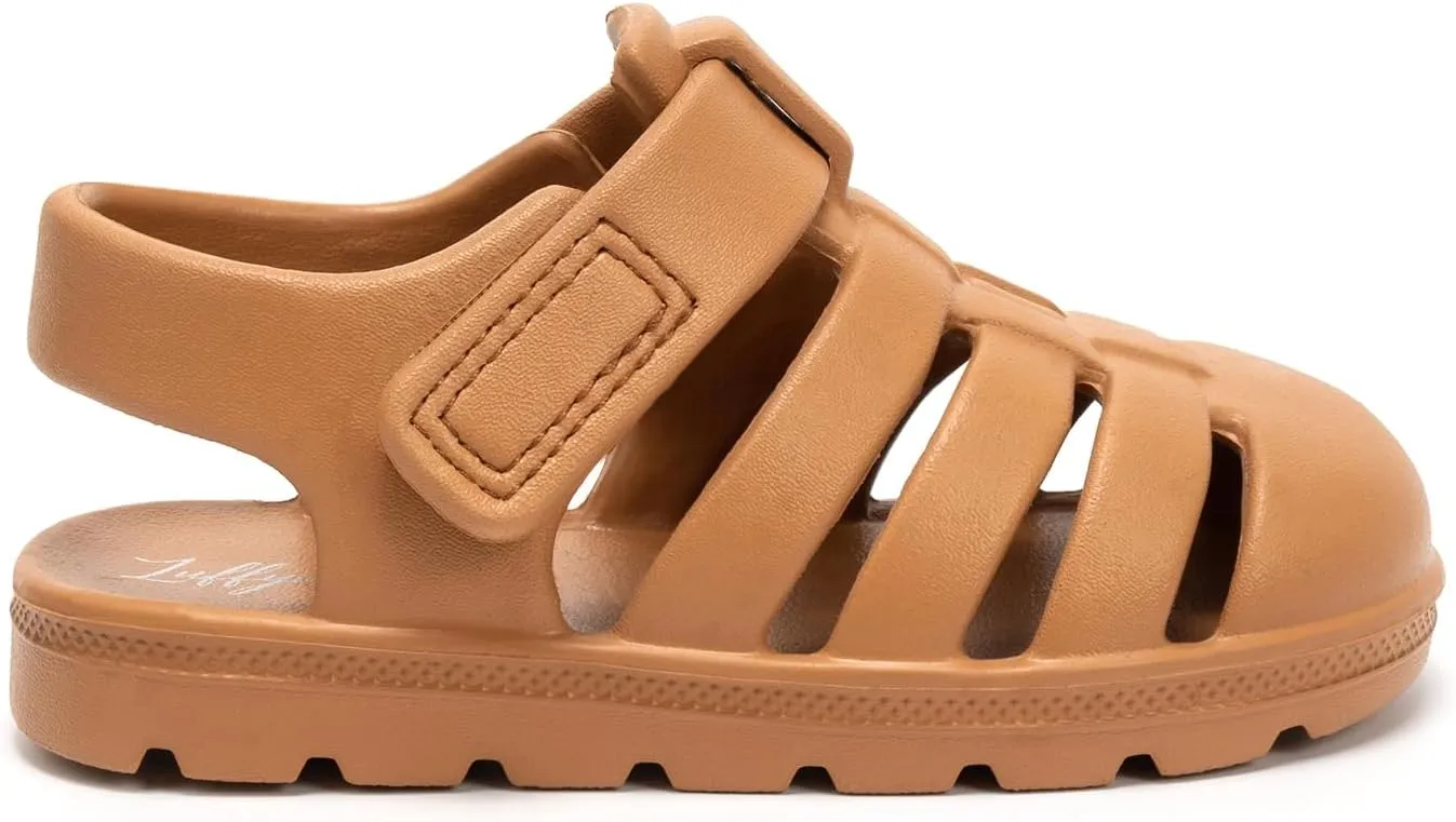 Luffymomo Unisex-Child Closed-Toe Sandals Summer Sport Lightweight Sandal EVA Outdoor Water Shoes for Boys and Girls(Little Kid/Toddler)