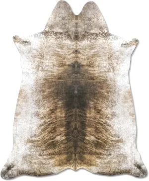 MACEVIA Faux Cowhide Rug Cute Cow Print Rugs Animal Area Carpet Western Decor for Living Room Bedroom Non-Slip 93.6" L x 71.8" W(7.8ft x 5.9ft)