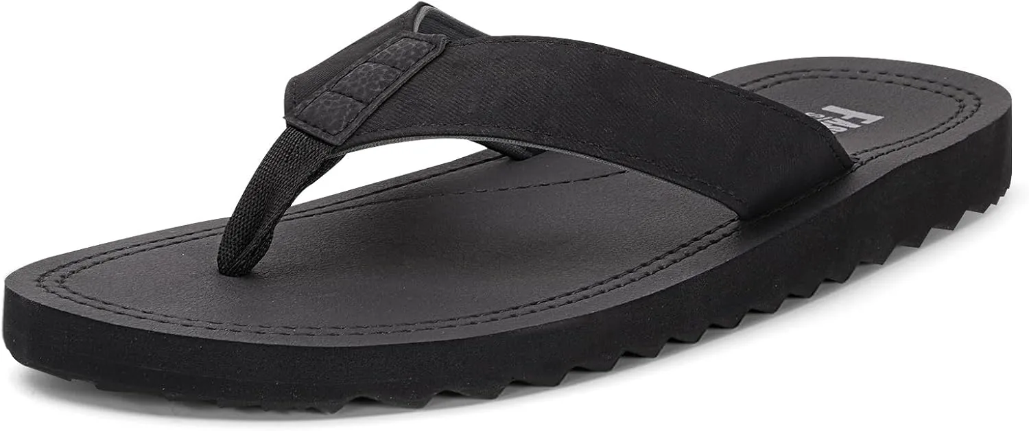 MALIDA Mens Cushion Thong Sandals Beach Flip Flops Outdoor Slippers