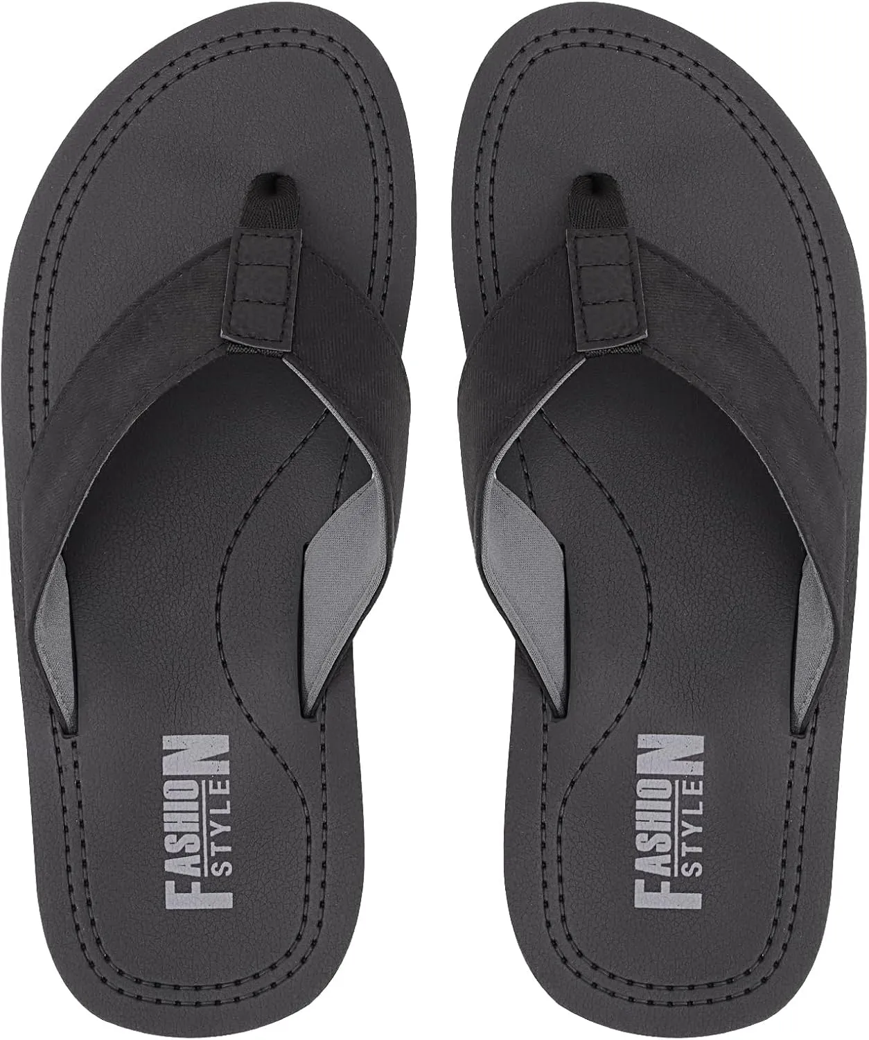 MALIDA Mens Cushion Thong Sandals Beach Flip Flops Outdoor Slippers