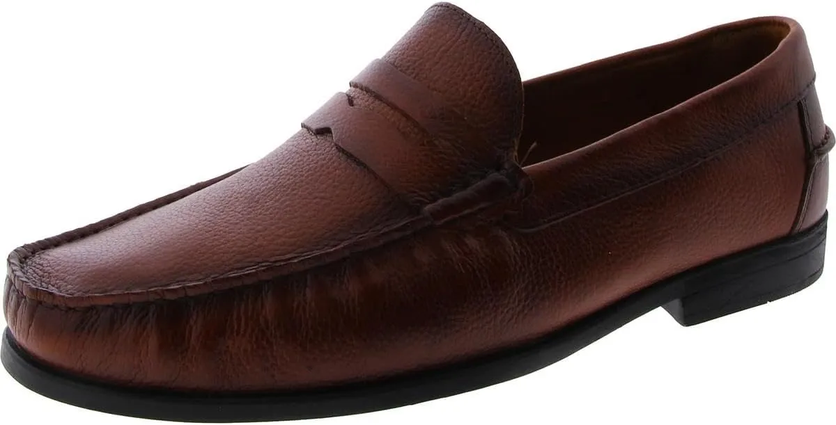 Marc Joseph New York Mens Casual Comfortable Genuine Leather Lightweight Classic Fashion Dress Penny Loafer Slip On Breathable Driving Loafer