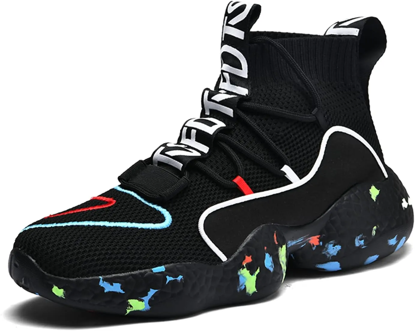 MDPCX Couple Shoes High top Men's Socks Shoes Running Light Breathable Casual Women's Sports Shoes Fashion Sports Shoes Climbing Shoes