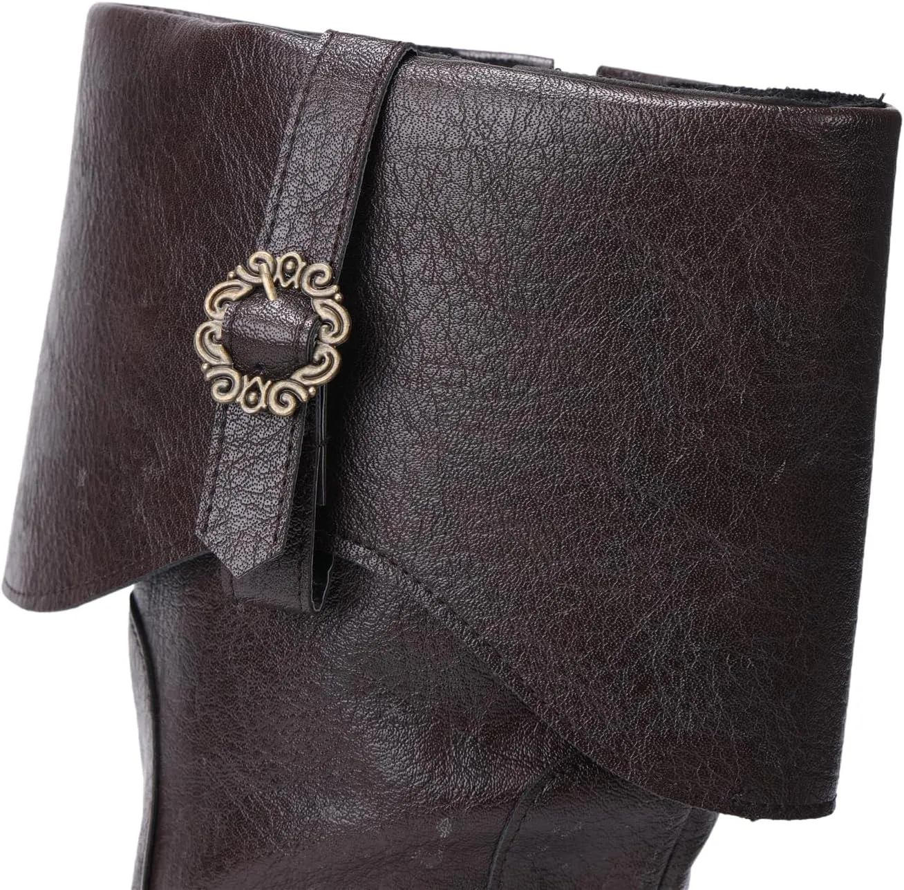 Medieval Male and Female Renaissance Pull On Boots Mid Calf Gothic Boots Halloween Cosplay Cuff Shoes