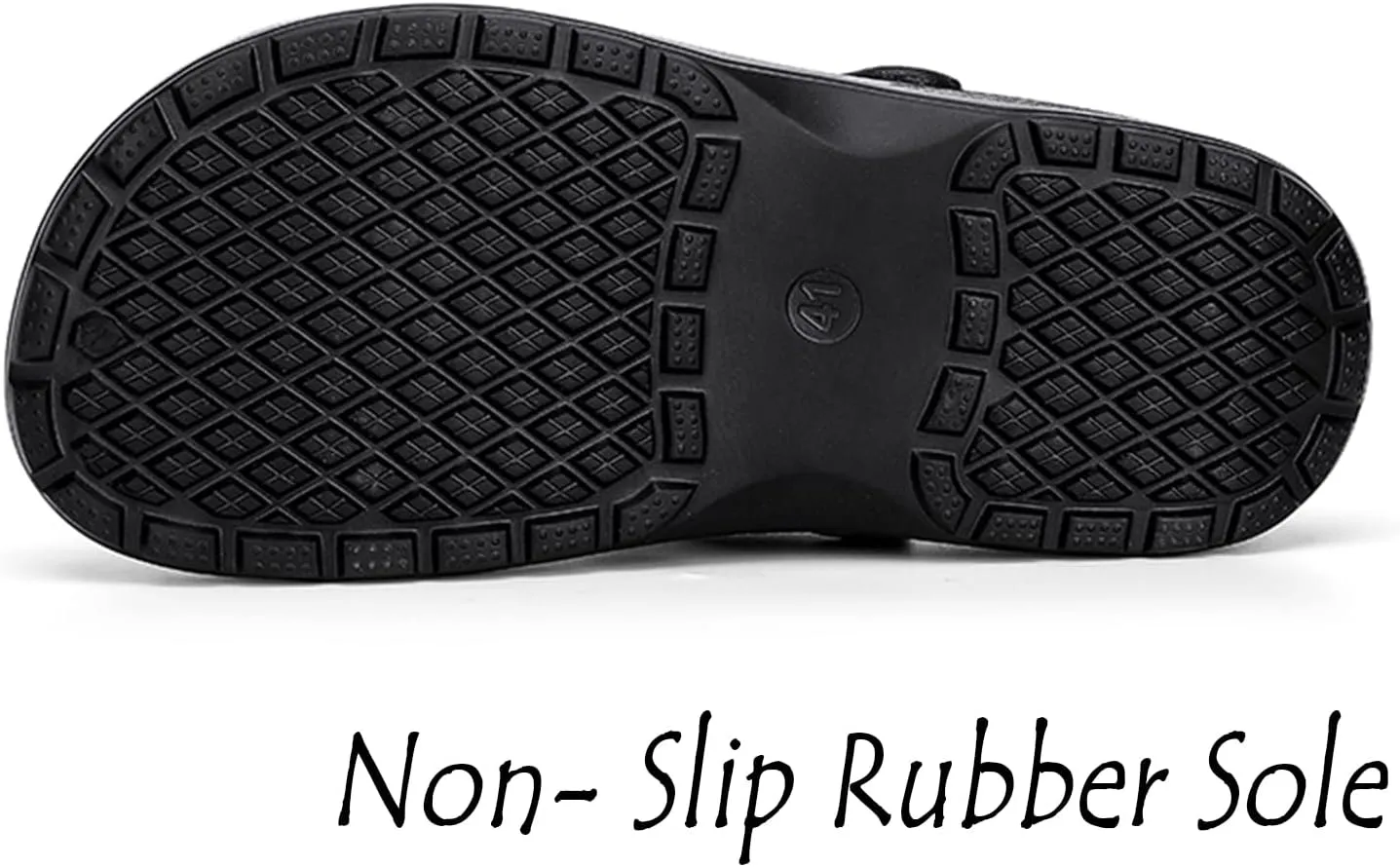 Meidiastra Men Chef Clogs Slip Resistant Garden Clogs with Arch Support Safety Nursing Shoes Work Shoes Water Oil Resistant for Men Food Service