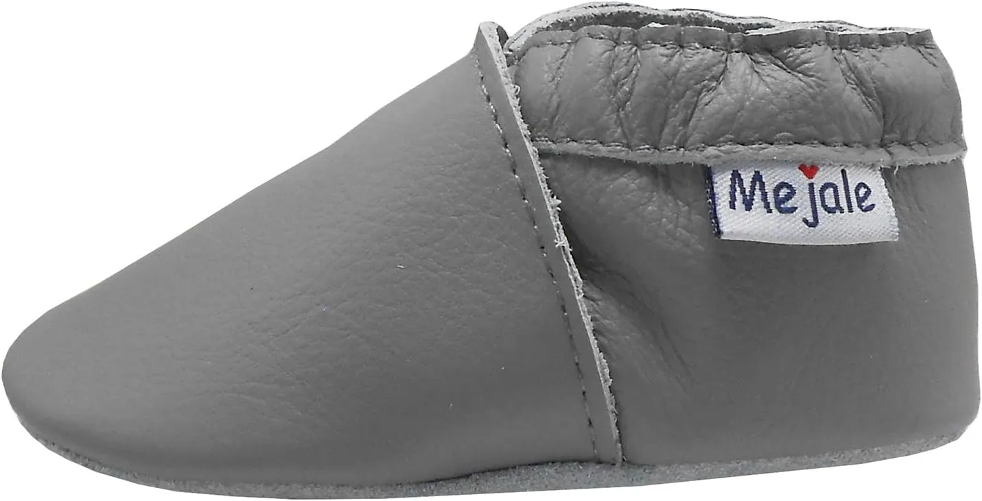 Mejale Baby Boy Girl Shoes Soft Soled Leather Moccasins Anti-Skid Infant Toddler Prewalker