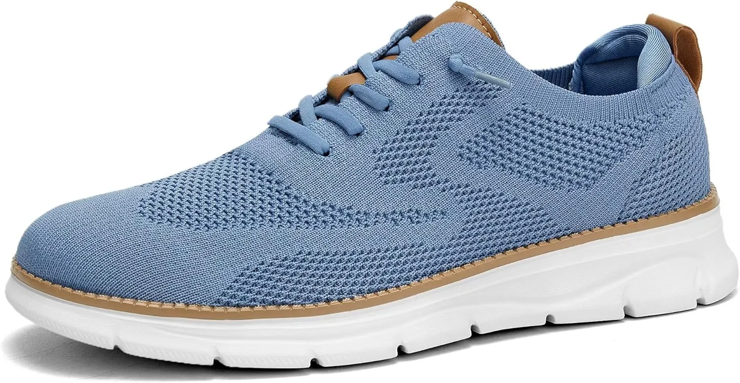 Mens Casual Dress Oxfords Shoes Fashion Mesh Business Walking Work Slip on Sneakers Comfortable Lightweight Soft Sole