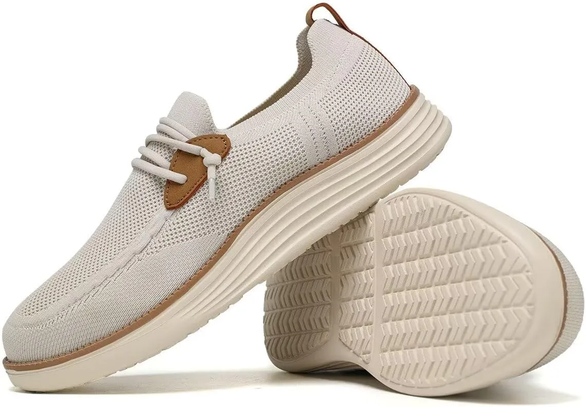 Mens Casual Loafers Shoes Slip On Fashion Walking Dress Sneakers Business Oxfords Work Lightweight Soft Sole