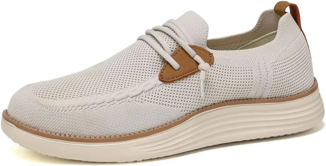 Mens Casual Loafers Shoes Slip On Fashion Walking Dress Sneakers Business Oxfords Work Lightweight Soft Sole