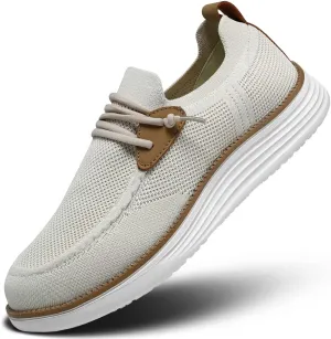Mens Casual Loafers Shoes Slip On Walking Dress Sneakers Mesh Business Oxfords Work Lightweight Soft Sole Zapatos
