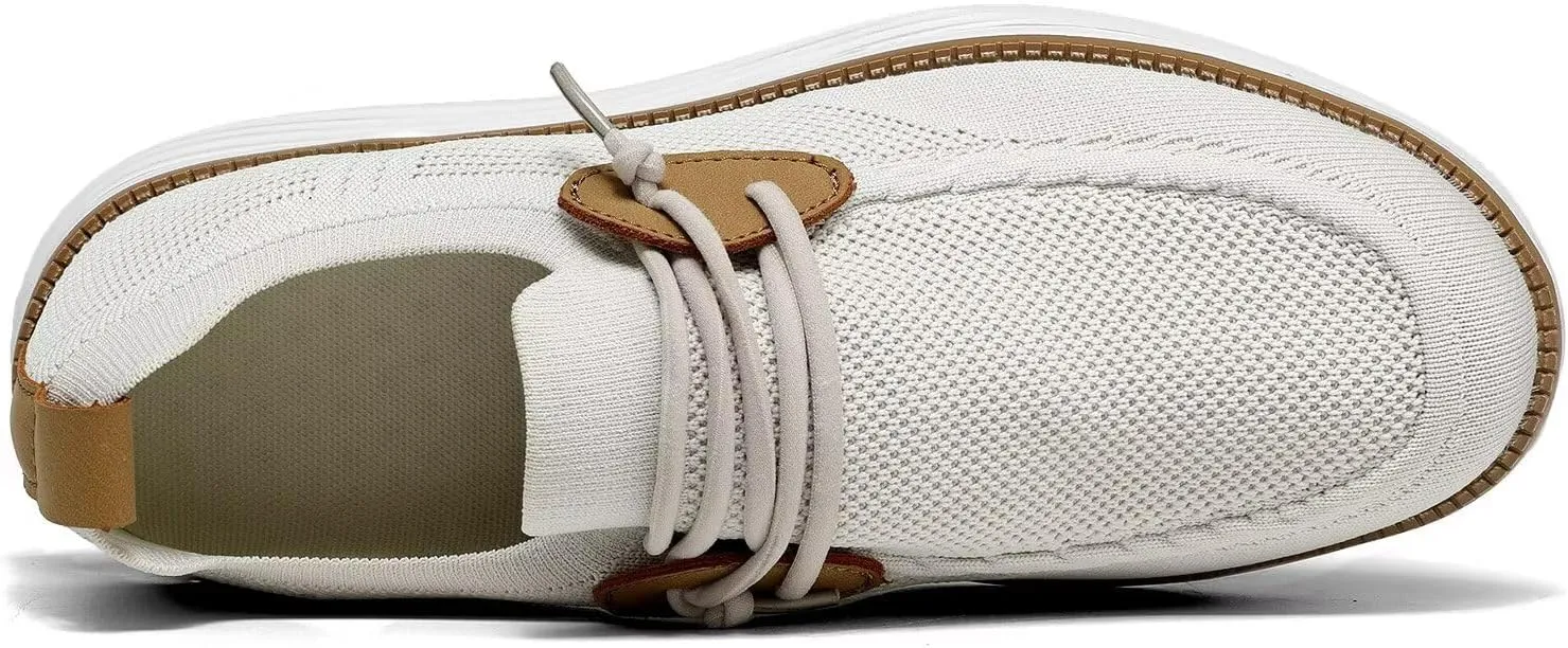 Mens Casual Loafers Shoes Slip On Walking Dress Sneakers Mesh Business Oxfords Work Lightweight Soft Sole Zapatos
