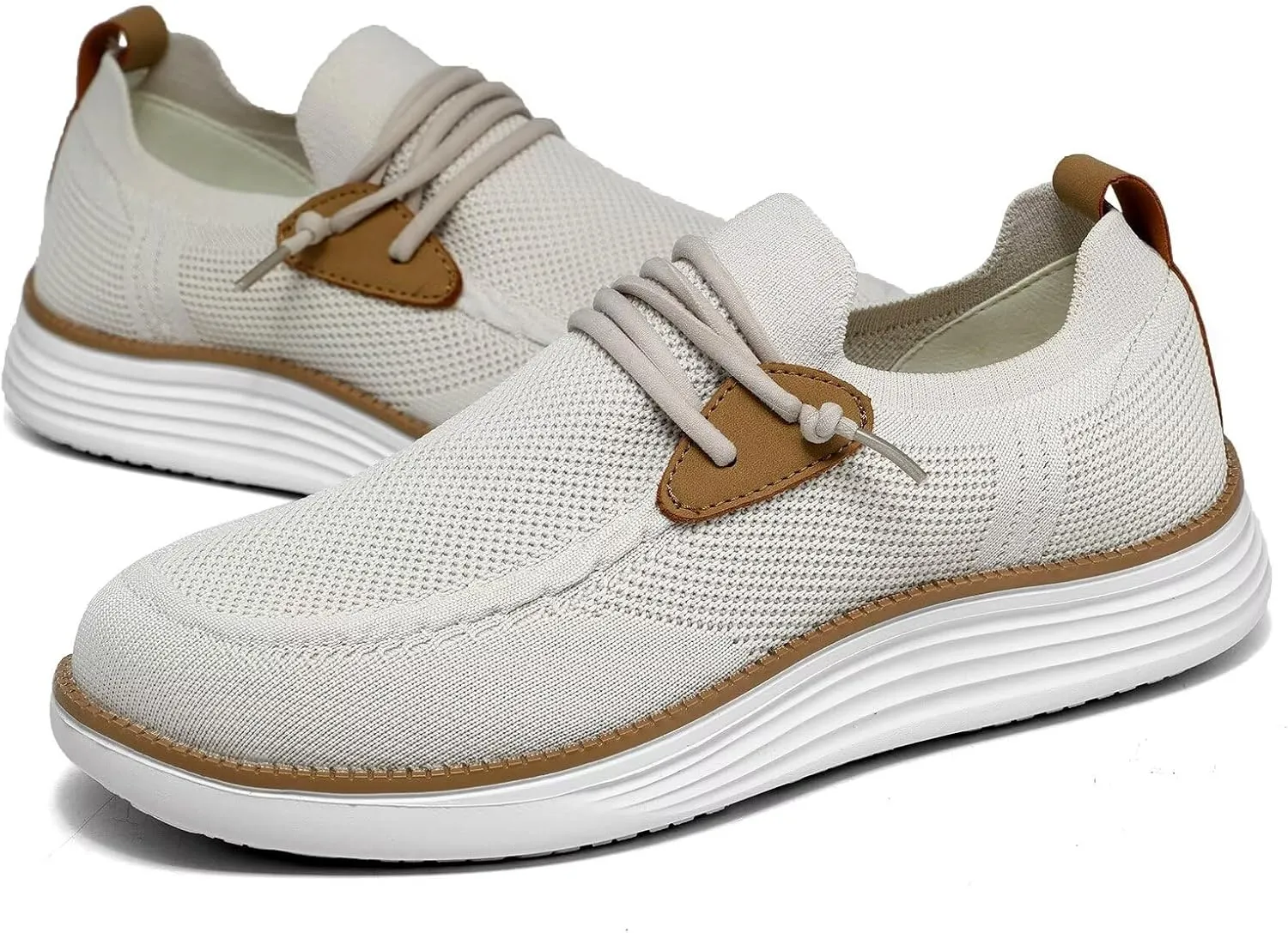 Mens Casual Loafers Shoes Slip On Walking Dress Sneakers Mesh Business Oxfords Work Lightweight Soft Sole Zapatos