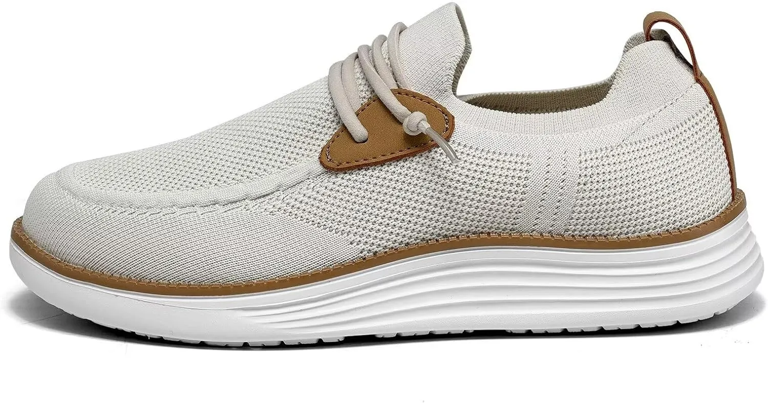 Mens Casual Loafers Shoes Slip On Walking Dress Sneakers Mesh Business Oxfords Work Lightweight Soft Sole Zapatos