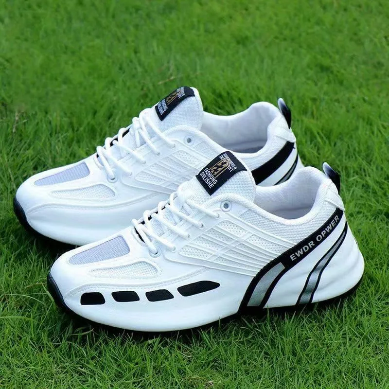Men's Color Block Trendy Sneakers for Outdoor Activities, Casual Soft Sole Shoes Non Slip Comfy Jogging Shoes