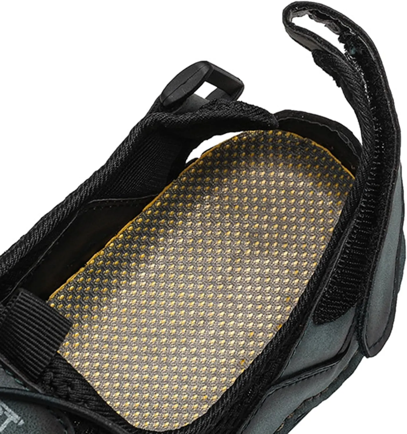 Men's Fashion Breathable Hollow Mesh Cloth Fisherman Sandal Closed Toe Summer Outdoor Water Proof and Slip Beach Loafters for Comfortable Travel Casual Shoes