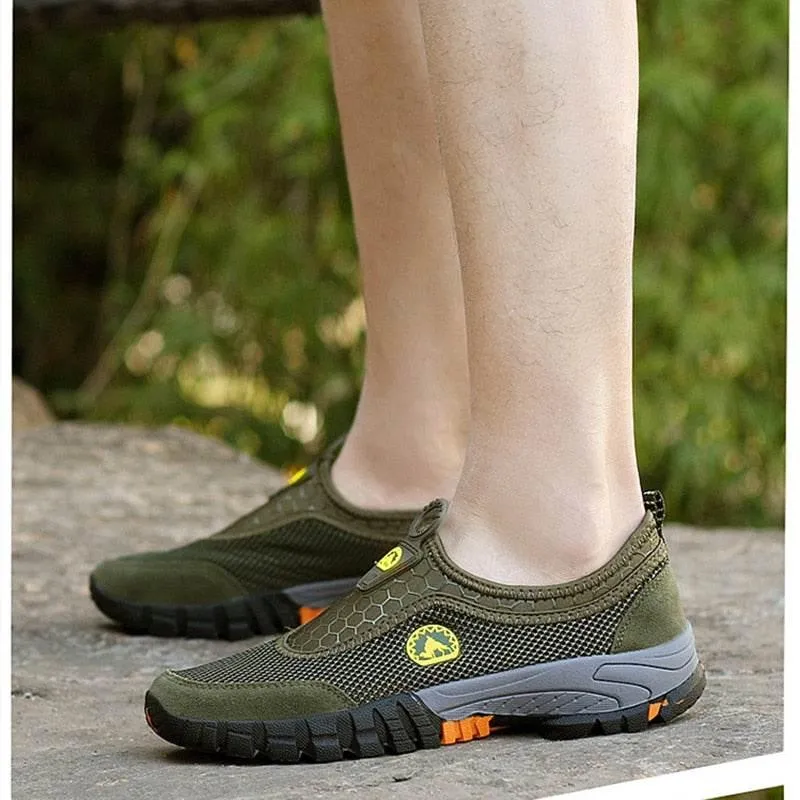 Mens Hiking Shoes - Breathable Comfy Mountaineering Footwear