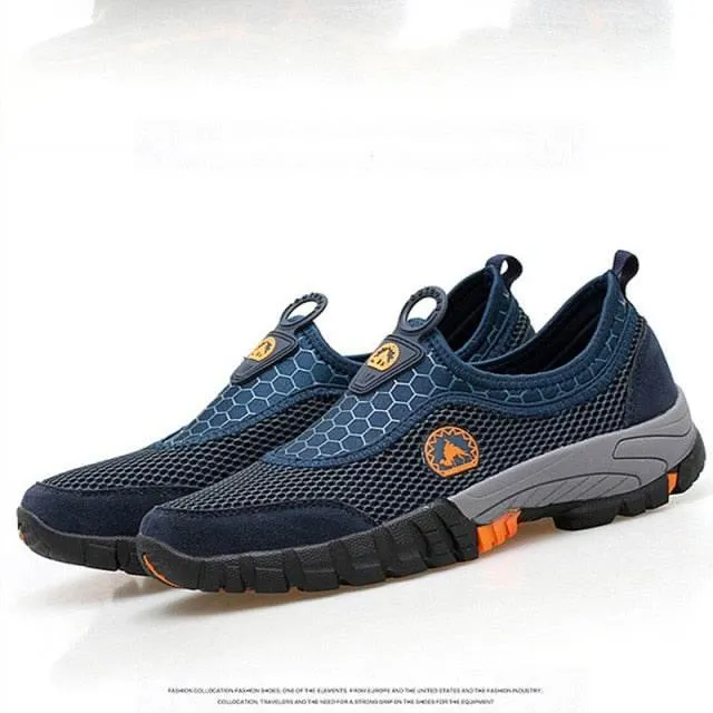 Mens Hiking Shoes - Breathable Comfy Mountaineering Footwear