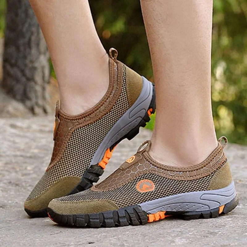 Mens Hiking Shoes - Breathable Comfy Mountaineering Footwear
