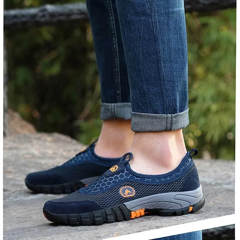 Mens Hiking Shoes - Breathable Comfy Mountaineering Footwear