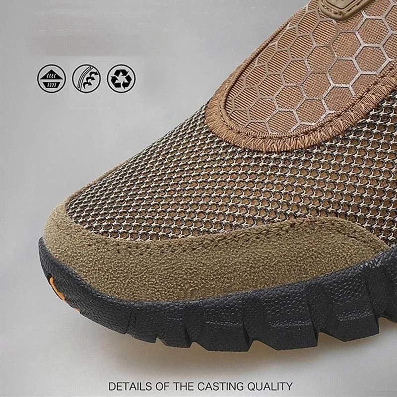 Mens Hiking Shoes - Breathable Comfy Mountaineering Footwear