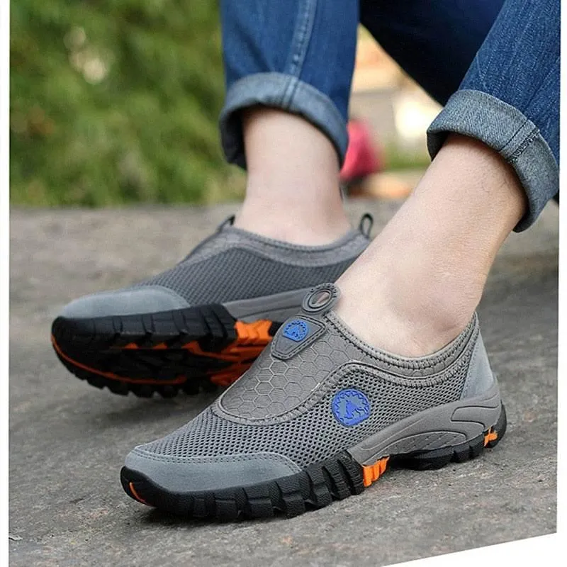 Mens Hiking Shoes - Breathable Comfy Mountaineering Footwear